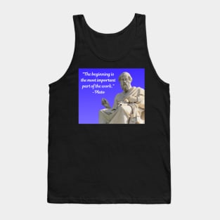 Wise Quote 1 - Plato Tank Top